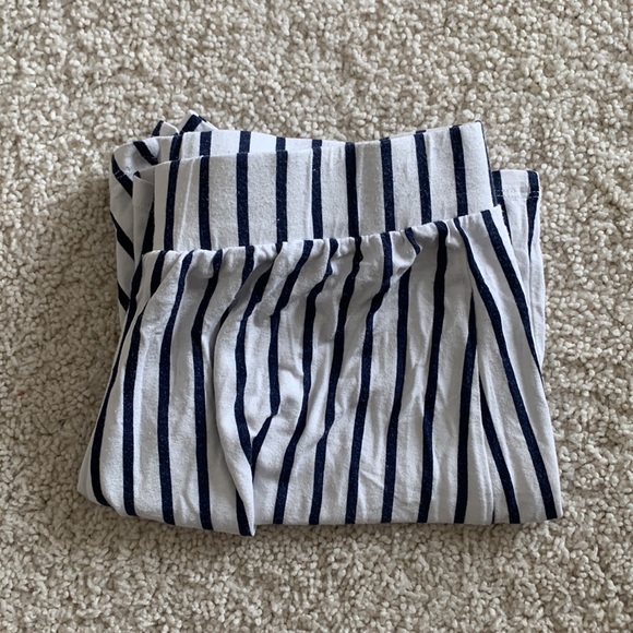 ASOS high waist navy stripe summer shorts, size 6 - Picture 2 of 2